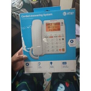 AT&T Corded Answering Machine With Backlit Display
